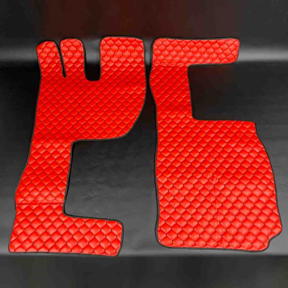 Килимок Екошкіра VOLVO FH 2003-2013; АКПП, червоний,