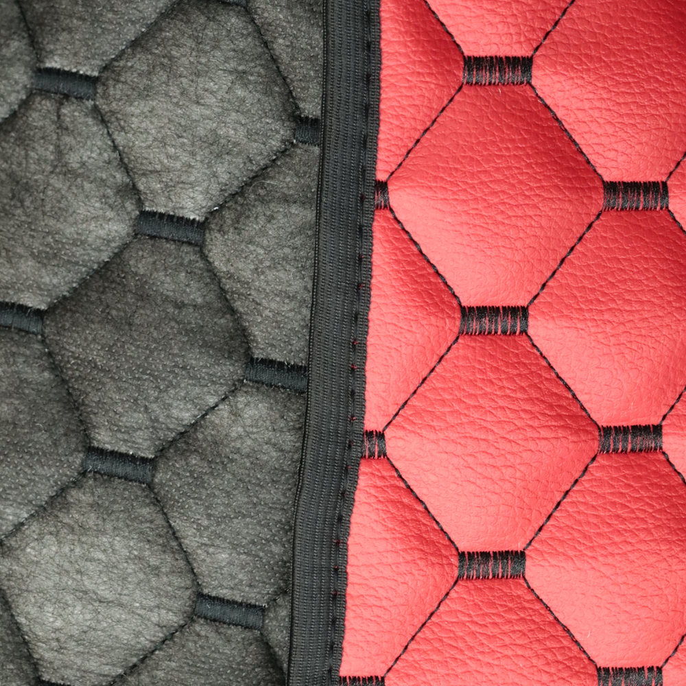 Килимок Екошкіра VOLVO FH EURO 6 з 2014 року; АКПП, червоний,АСП