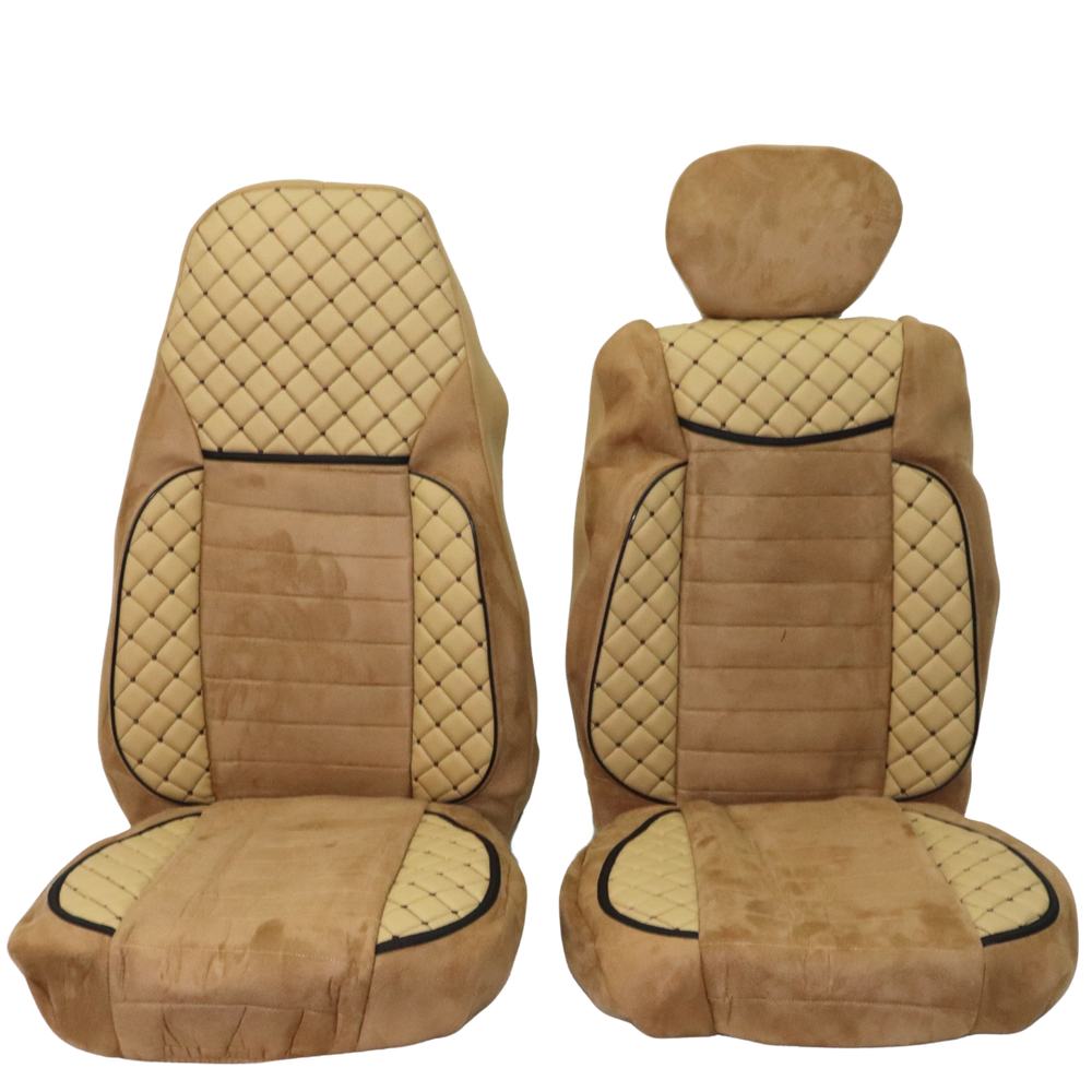 Чохол на сидіння KLF UK SCANIA R,G,P (2004-2017) водій пілот - пас. складне беж. Чохол на сидіння KLF UK SCANIA R,G,P (2004-2017) водій пілот - пас. складне беж.