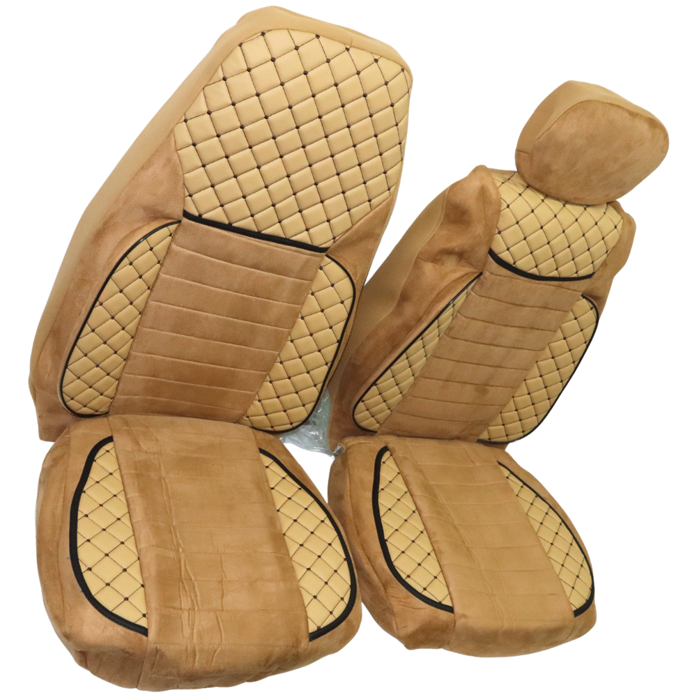 Чохол на сидіння KLF UK SCANIA R,G,P (2004-2017) водій пілот - пас. складне беж. Чохол на сидіння KLF UK SCANIA R,G,P (2004-2017) водій пілот - пас. складне беж.