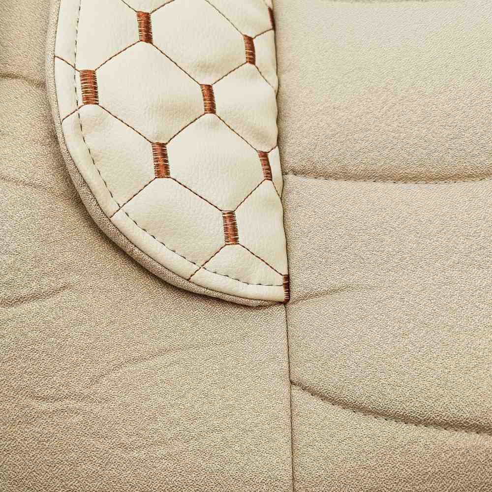 Чохол на сидіння KLF UK SCANIA R,G,P (2004-2017) водій пілот - пас. складне беж. Чохол на сидіння KLF UK SCANIA R,G,P (2004-2017) водій пілот - пас. складне беж.