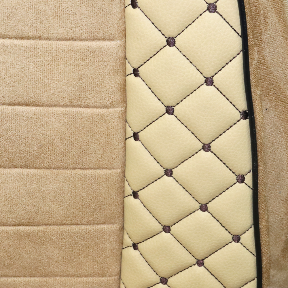 Чохол на сидіння KLF UK SCANIA R,G,P (2004-2017) водій пілот - пас. складне беж. Чохол на сидіння KLF UK SCANIA R,G,P (2004-2017) водій пілот - пас. складне беж.