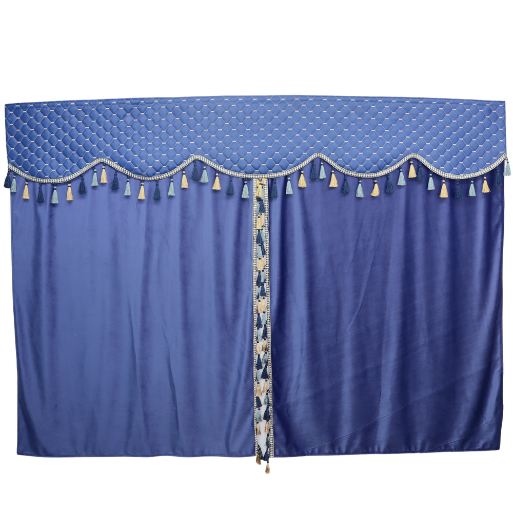 Шторка Екошкіра MAGNUM лоб + косинки + спальник синя Шторка Екошкіра MAGNUM лоб + косинки + спальник синя