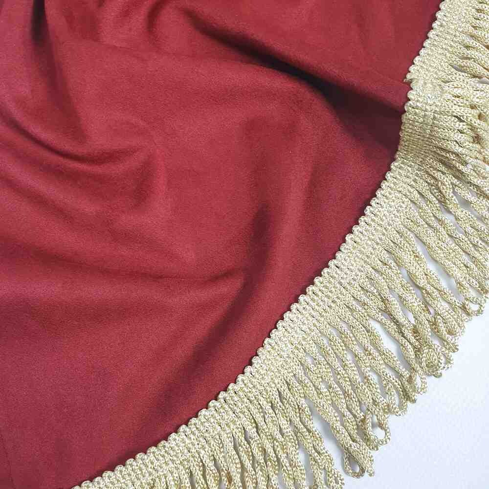 Шторка ВЕЛЮР "Wave" IVECO лоб+косынки красн.