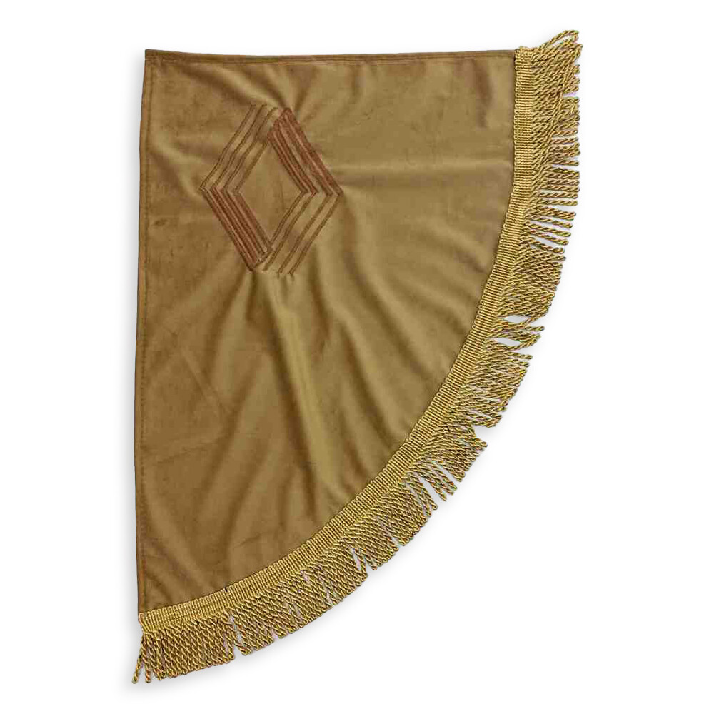 Шторка ВЕЛЮР "Wave" MAGNUM лоб+косинки бежева