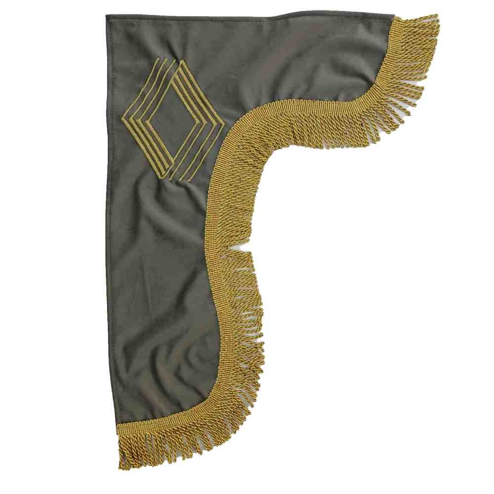 Шторка ВЕЛЮР "Wave" MAGNUM лоб+косынки серая Шторка ВЕЛЮР "Wave" MAGNUM лоб+косынки серая