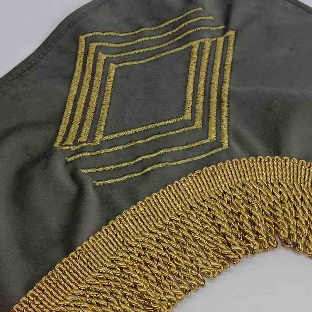 Шторка ВЕЛЮР "Wave" MAGNUM лоб+косынки серая Шторка ВЕЛЮР "Wave" MAGNUM лоб+косынки серая