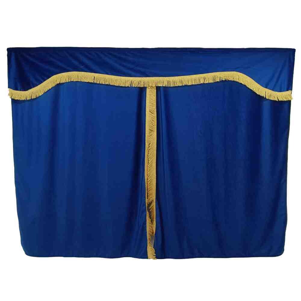 Шторка Велюр "Wave" DAF лоб+косынки+спальник синяя