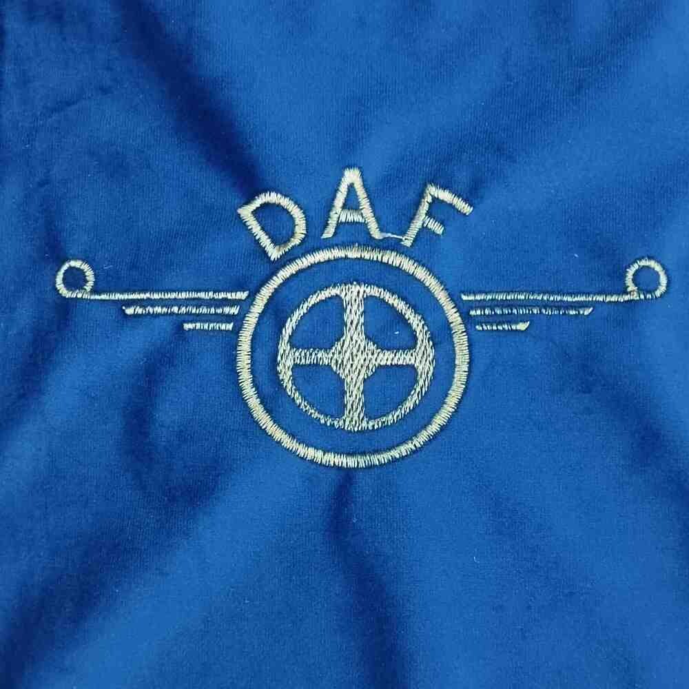 Шторка Велюр "Wave" DAF лоб+косынки+спальник синяя