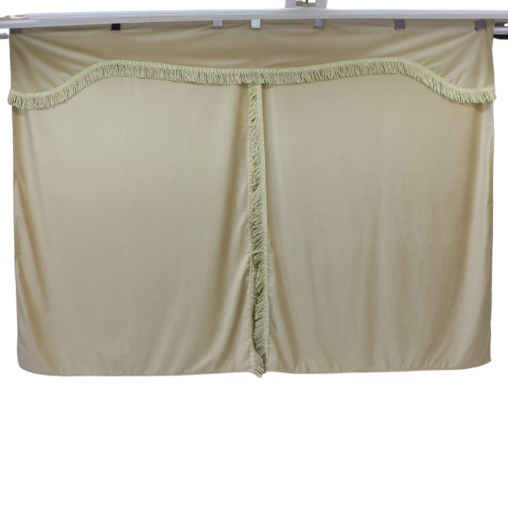 Шторка Велюр "Wave" MAN лоб+косинки+спальник бежевая