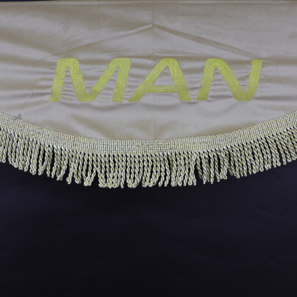 Шторка Велюр "Wave" MAN лоб+косинки+спальник бежевая