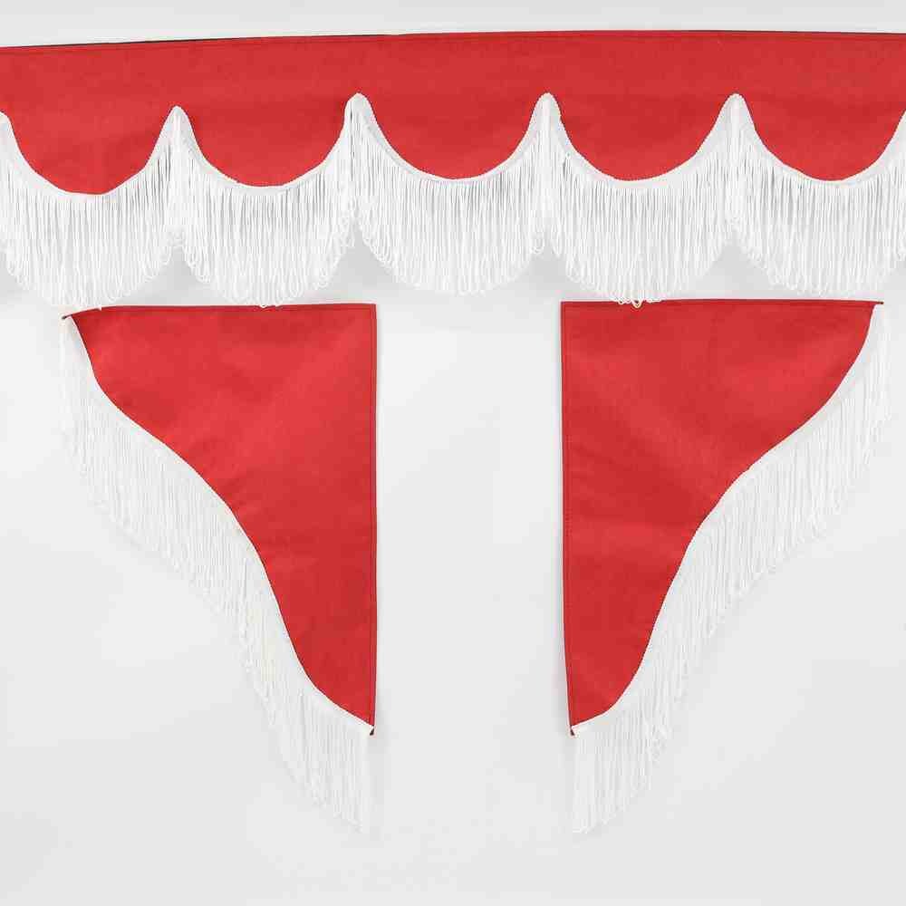 Шторка РОГОЖКА "Holland" лоб+косынки без надписи красная