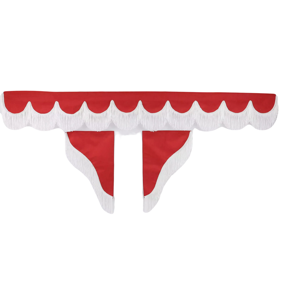 Шторка РОГОЖКА "Holland" лоб+косынки без надписи красная