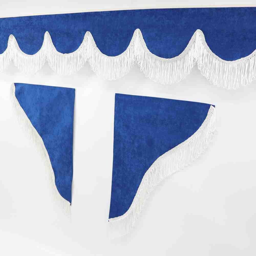 Шторка РОГОЖКА "Holland" лоб+косынки без надписи синяя