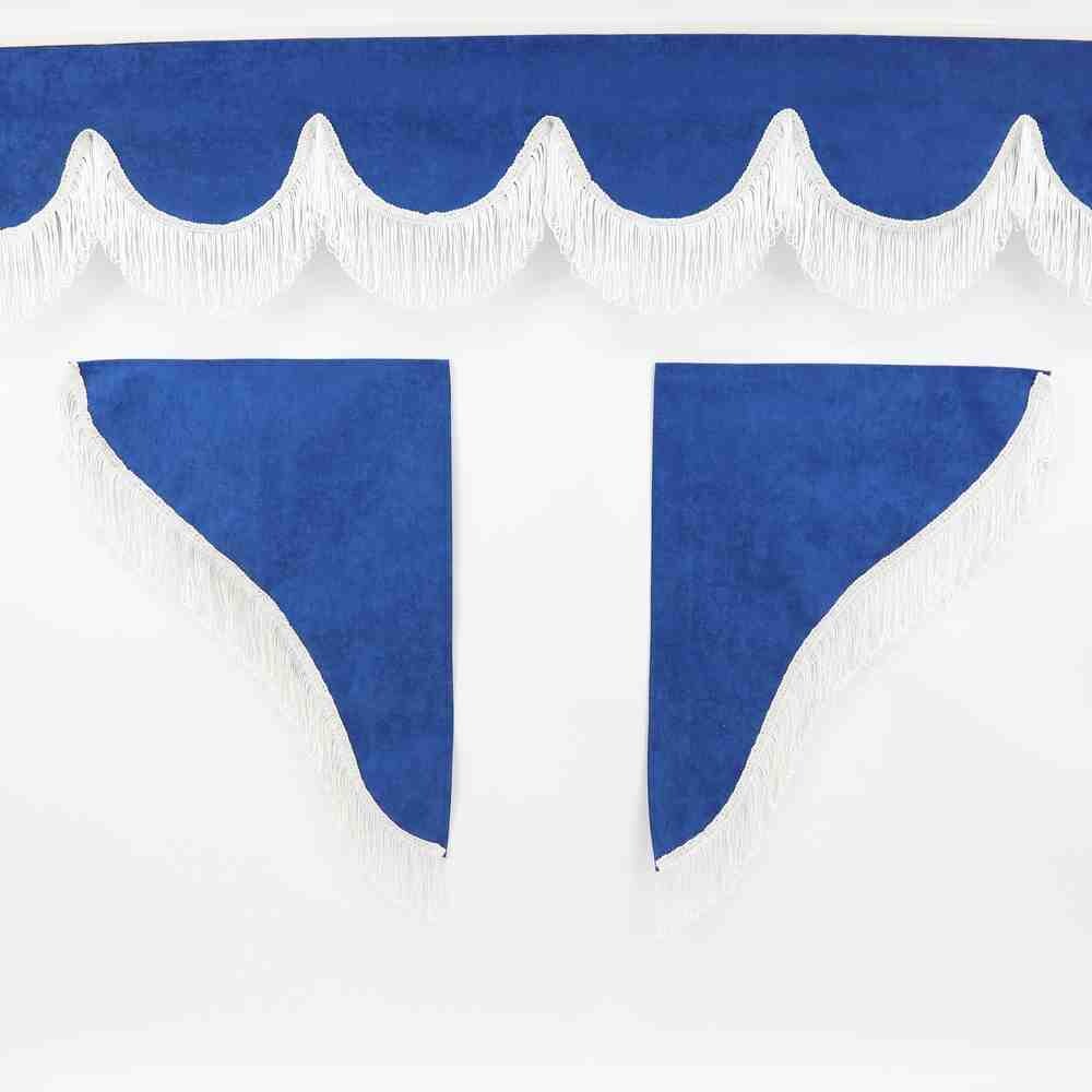 Шторка РОГОЖКА "Holland" лоб+косынки без надписи синяя