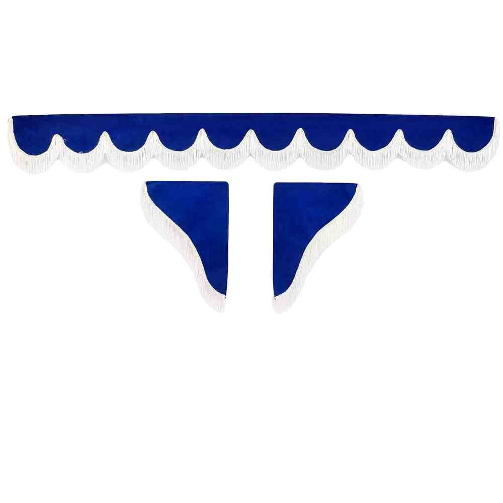 Шторка РОГОЖКА "Holland" лоб+косынки без надписи синяя Шторка РОГОЖКА "Holland" лоб+косынки без надписи синяя