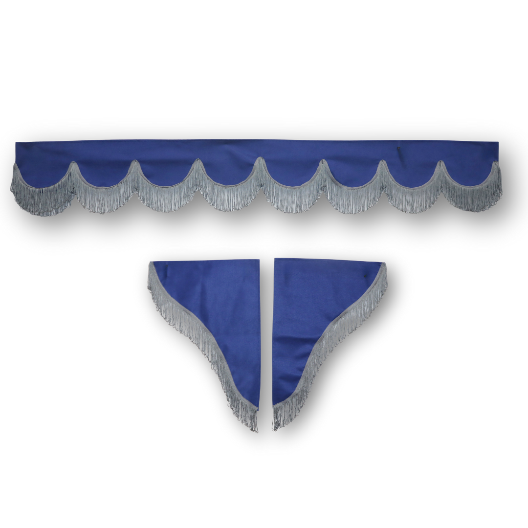 Шторка РОГОЖКА "Holland" лоб+косынки без надписи синяя Шторка РОГОЖКА "Holland" лоб+косынки без надписи синяя