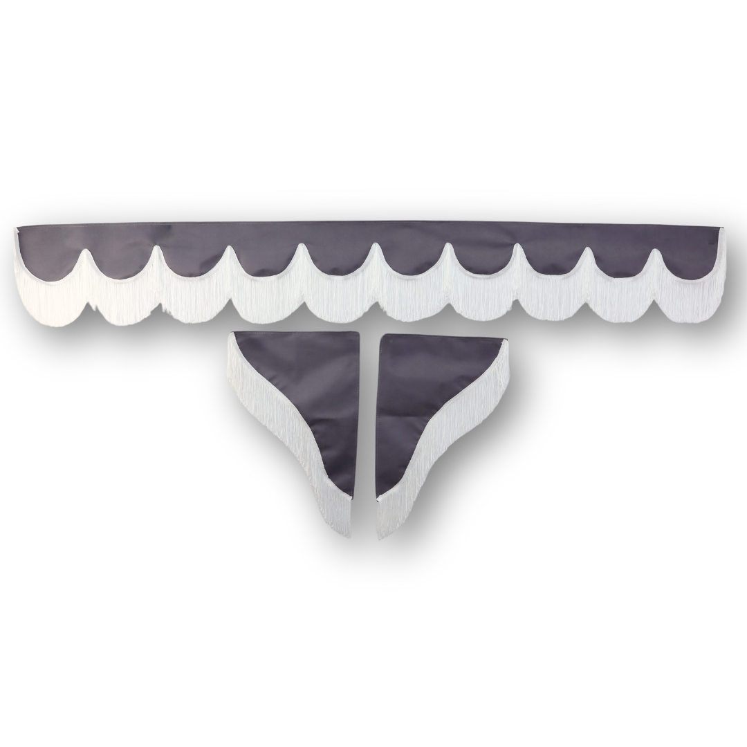 Шторка РОГОЖКА "Holland" лоб + косинки без напису сіра Шторка РОГОЖКА "Holland" лоб + косинки без напису сіра