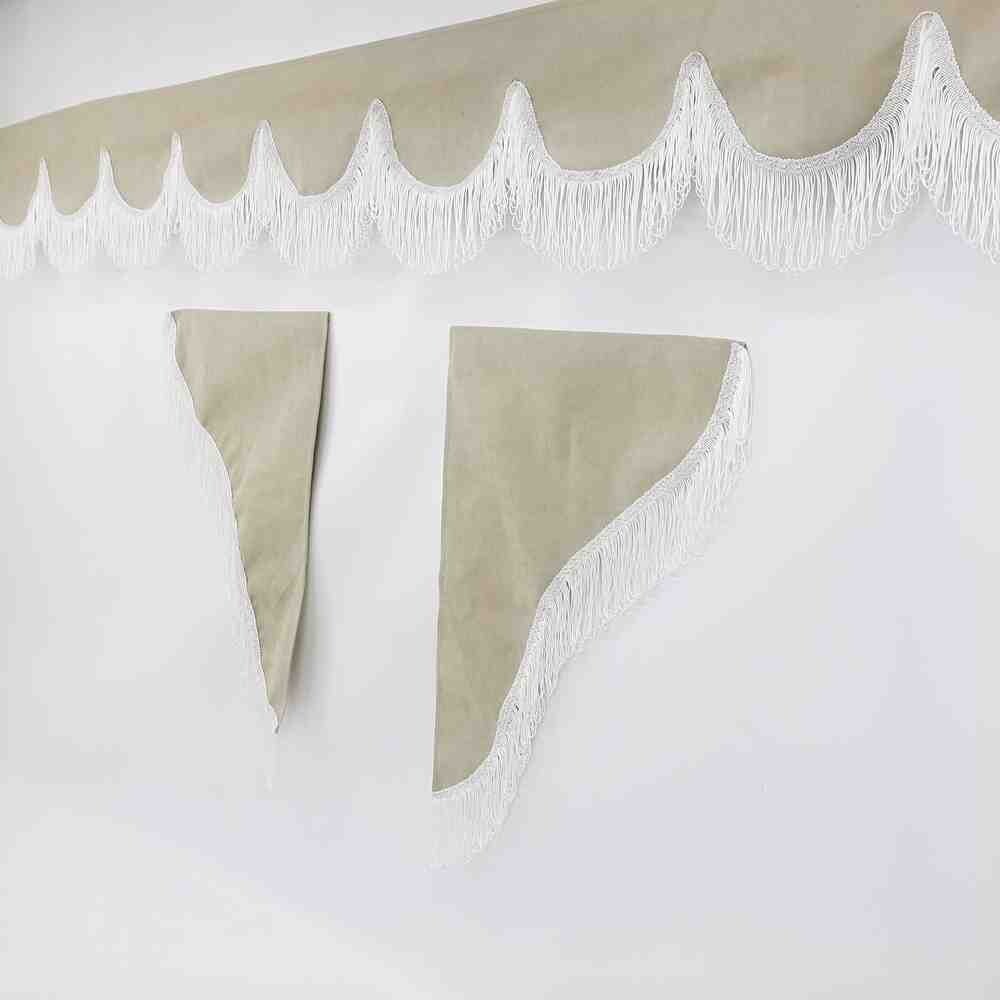 Шторка РОГОЖКА "Holland" лоб + косинки без напису бежева