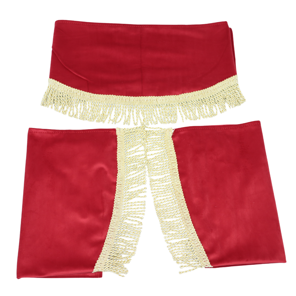 Шторка ВЕЛЮР "Wave" лоб + косинки без напису бордовий Шторка ВЕЛЮР "Wave" лоб + косинки без напису бордовий