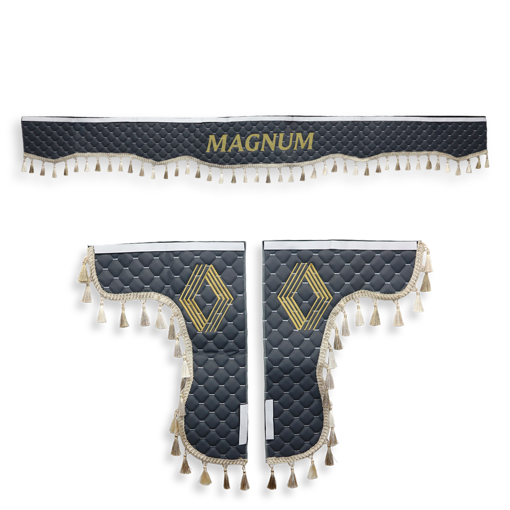 Шторка Экокожа "Pergam" MAGNUM лоб+косынки серый Шторка Экокожа "Pergam" MAGNUM лоб+косынки серый