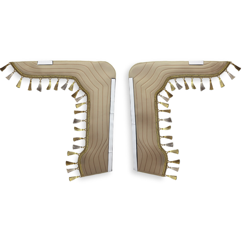 Шторка Екокожа "New Stile" VOLVO лоб+косинки коричнева