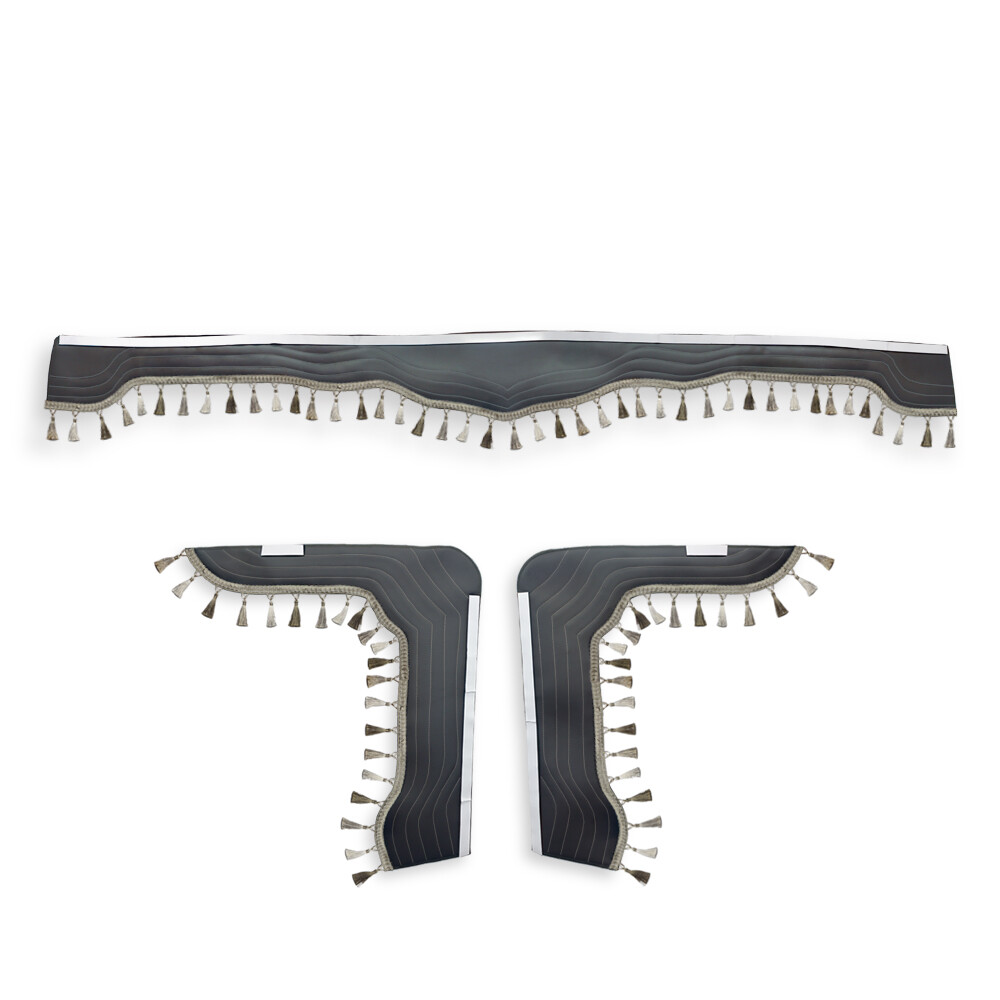 Шторка Екокожа "New Stile" VOLVO лоб+косинки коричнева