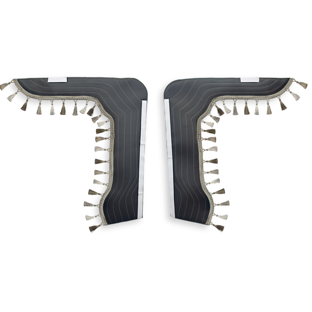 Шторка Екокожа "New Stile" VOLVO лоб+косинки коричнева