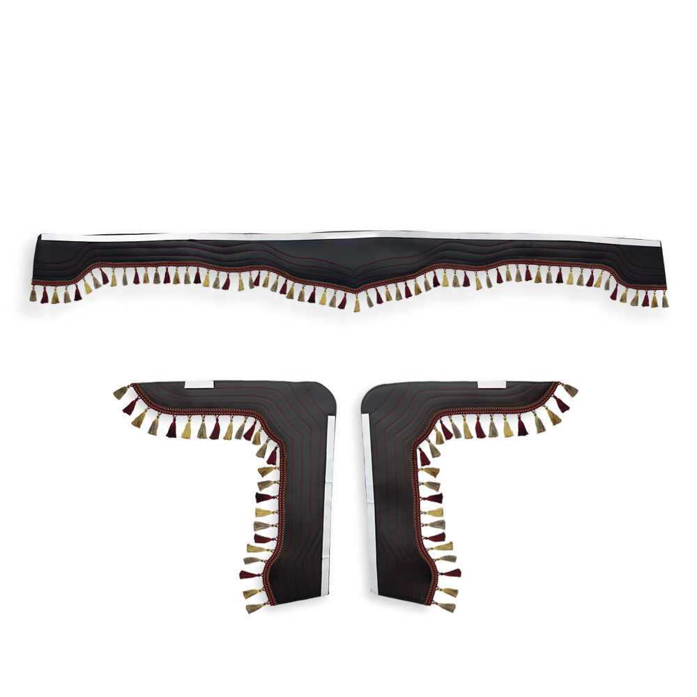 Шторка Екокожа "New Stile" VOLVO лоб+косинки коричнева