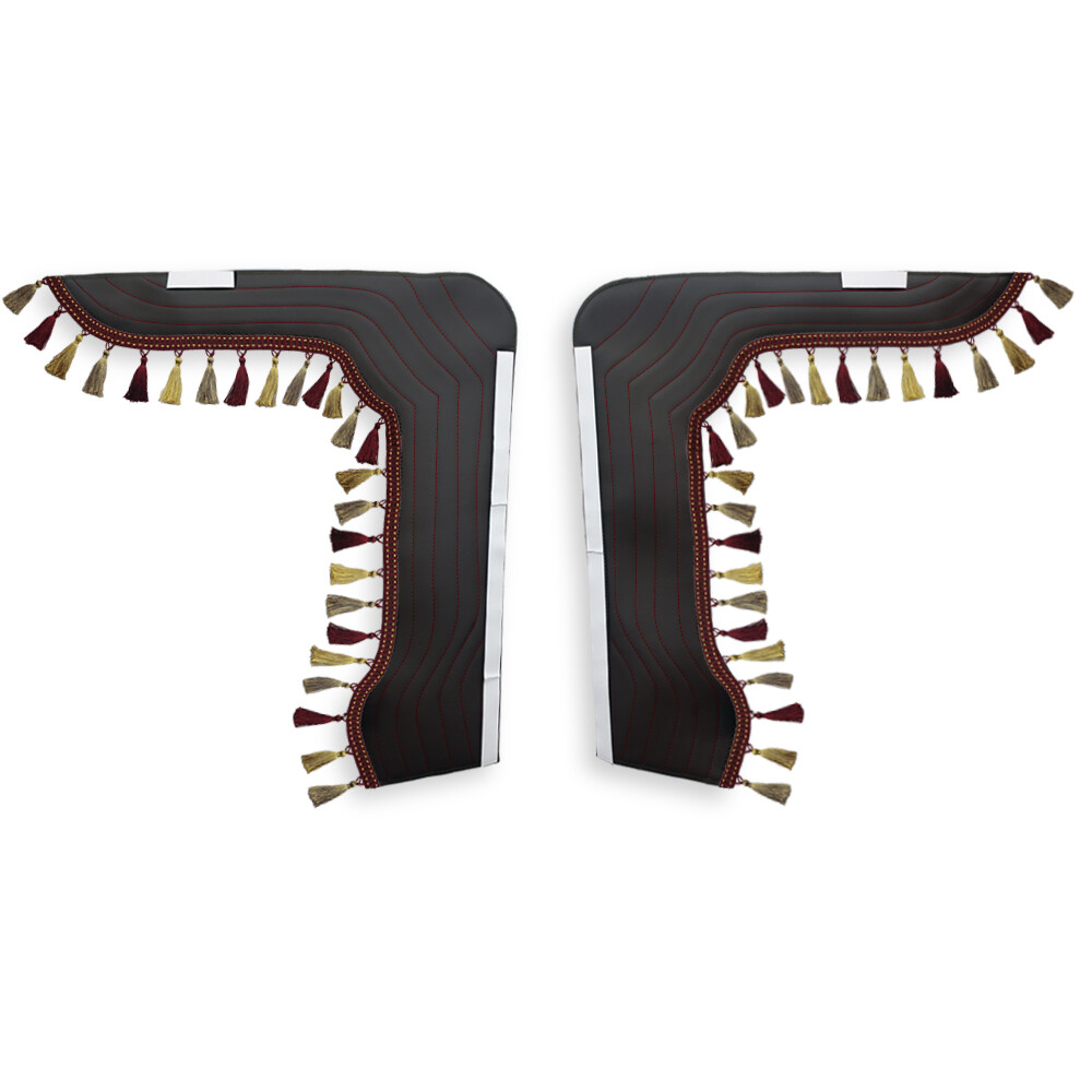 Шторка Екокожа "New Stile" VOLVO лоб+косинки коричнева