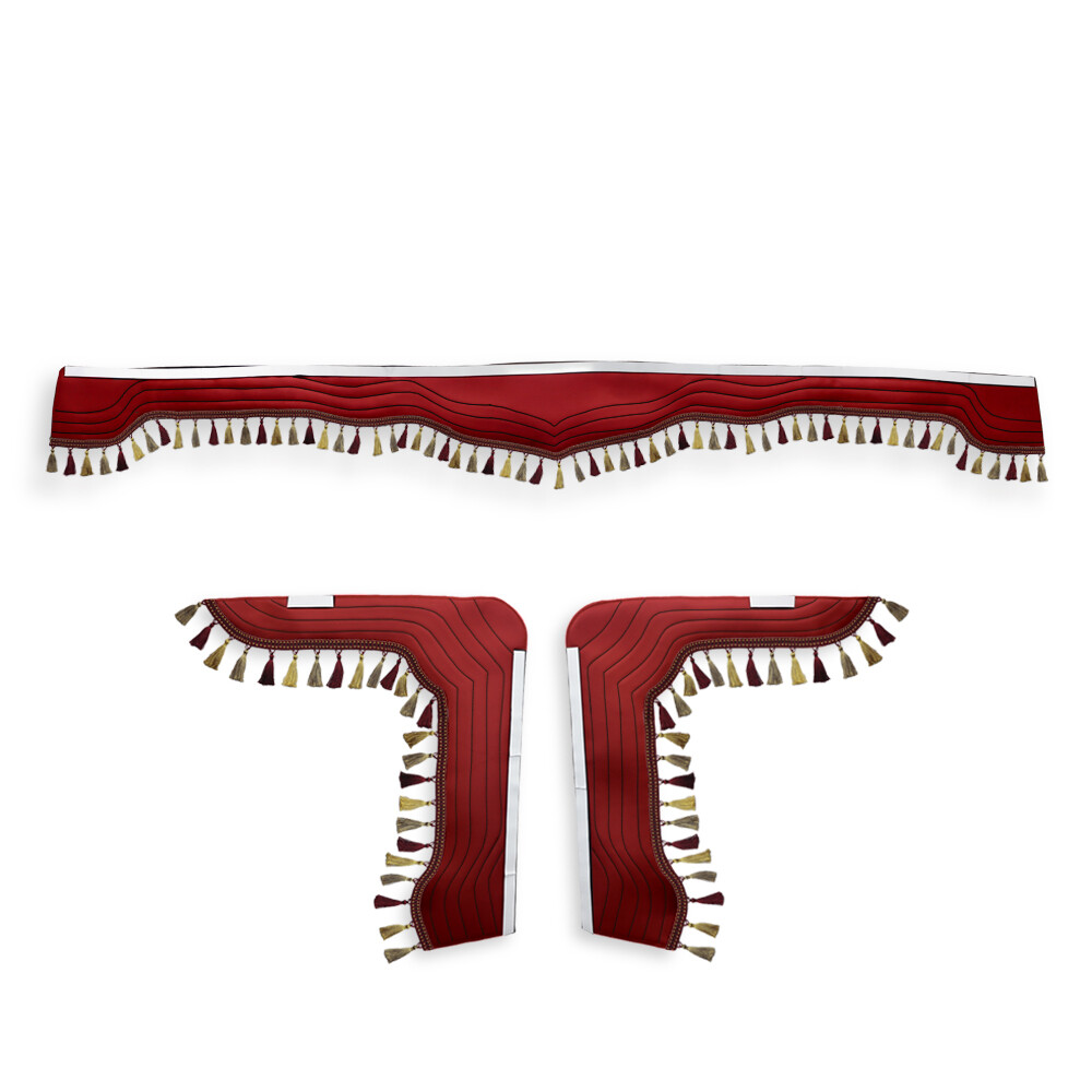 Шторка Екокожа "New Stile" VOLVO лоб+косинки коричнева