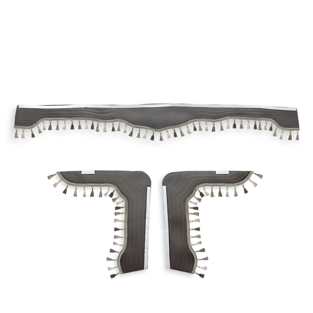 Шторка Екокожа "New Stile" VOLVO лоб+косинки коричнева