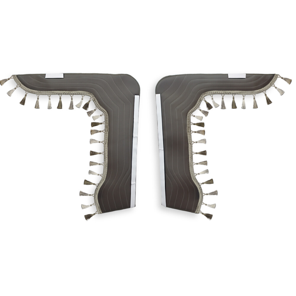 Шторка Екокожа "New Stile" VOLVO лоб+косинки коричнева