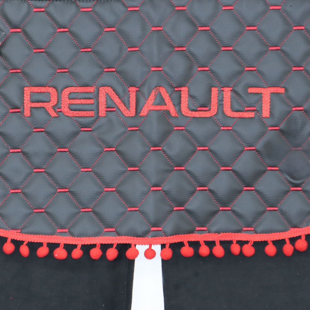 Шторка Экокожа "Wave" RENAULT спальника черная Шторка Экокожа "Wave" RENAULT спальника черная