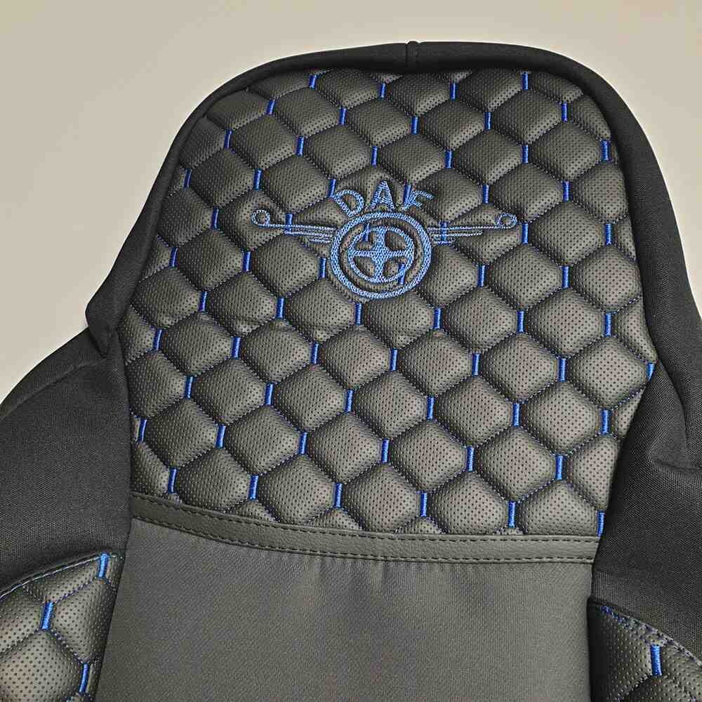 Чохол на сидіння KILIFI DAF XF95 105 CF85 75 65 LF (2002-2012) Чорний перфорація Чохол на сидіння KILIFI DAF XF95 105 CF85 75 65 LF (2002-2012) Чорний перфорація