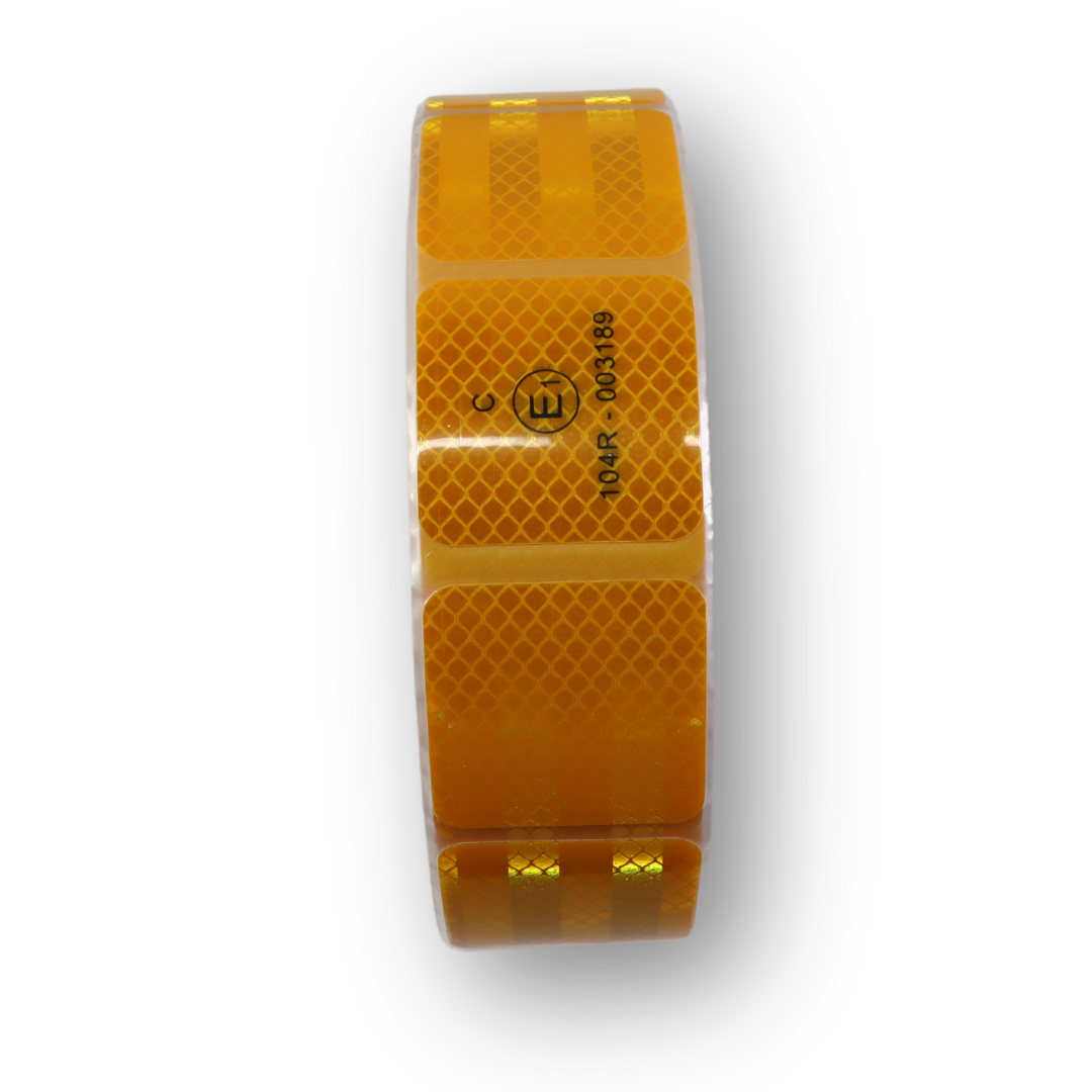 Стрічка світловідбивна для тенту, жовта Стрічка світловідбивна для тенту, жовта