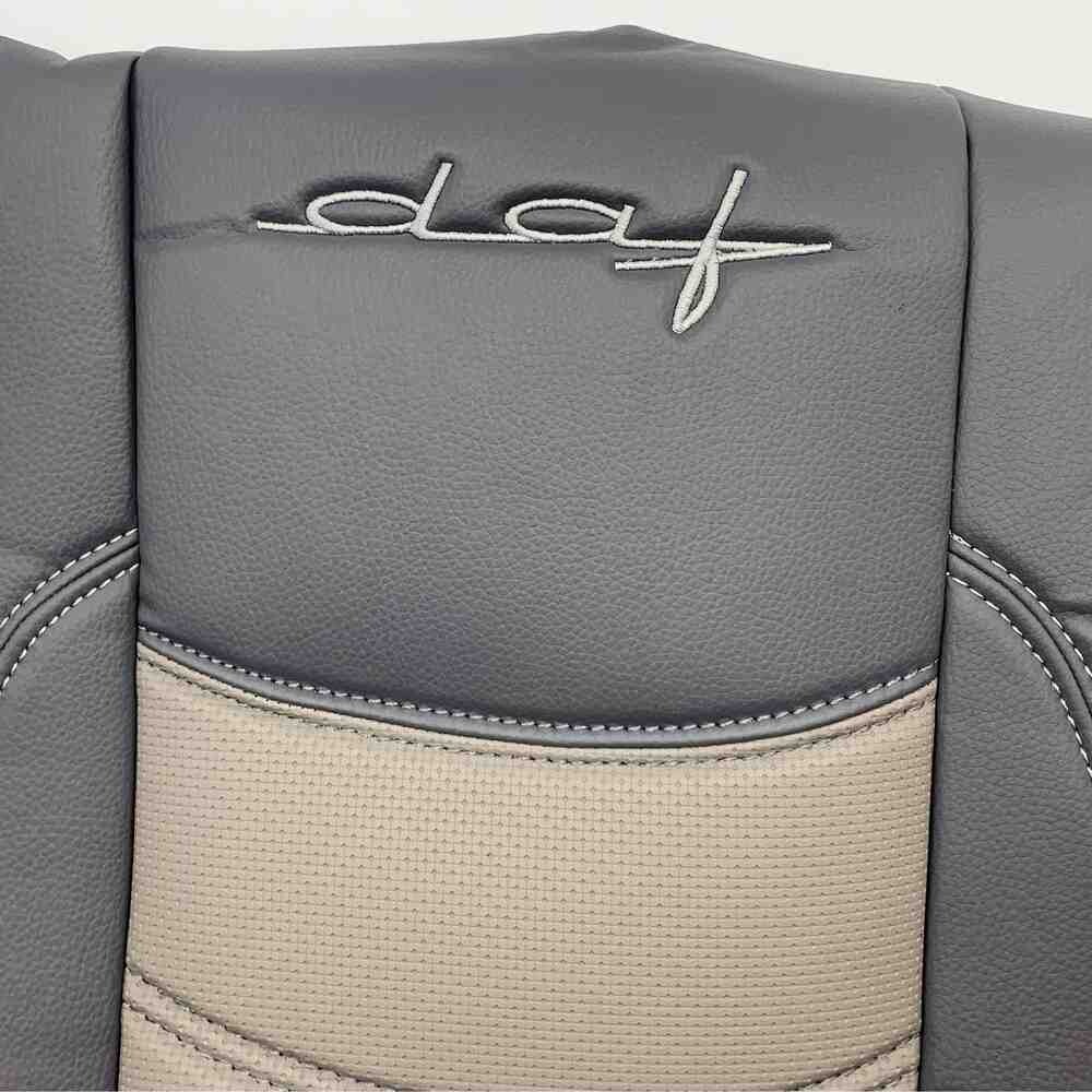 Чохол на сидіння DAF XF105 106 XG CF85 LF (2013-2024) перфор.шкіра сірий Чохол на сидіння DAF XF105 106 XG CF85 LF (2013-2024) перфор.шкіра сірий