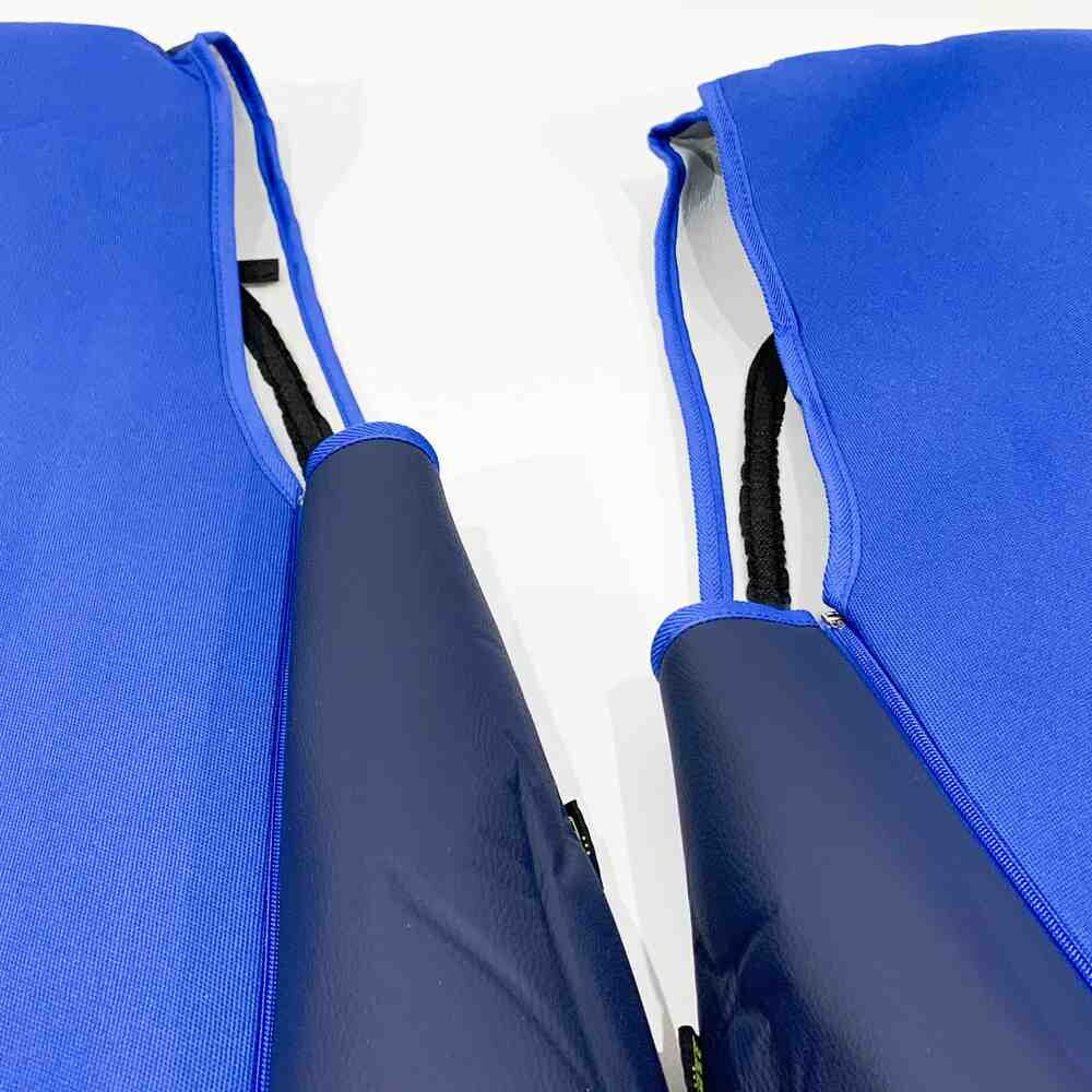 Чохол на сидіння DAF XF105 106 XG CF85 LF (2013-2024) перфор.шкіра син. Чохол на сидіння DAF XF105 106 XG CF85 LF (2013-2024) перфор.шкіра син.