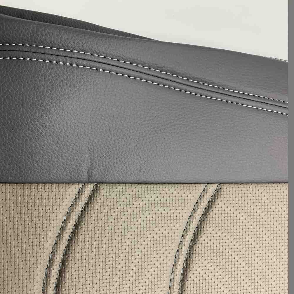 Чехол на сиденья SCANIA R,G,P (2004-2017) водит. пилот - пасс. складное, перфор.кожа сер. Чехол на сиденья SCANIA R,G,P (2004-2017) водит. пилот - пасс. складное, перфор.кожа сер.