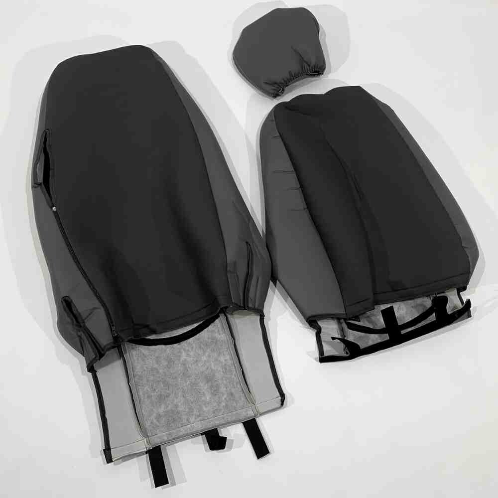 Чехол на сиденья SCANIA R,G,P (2004-2017) водит. пилот - пасс. складное, перфор.кожа сер. Чехол на сиденья SCANIA R,G,P (2004-2017) водит. пилот - пасс. складное, перфор.кожа сер.