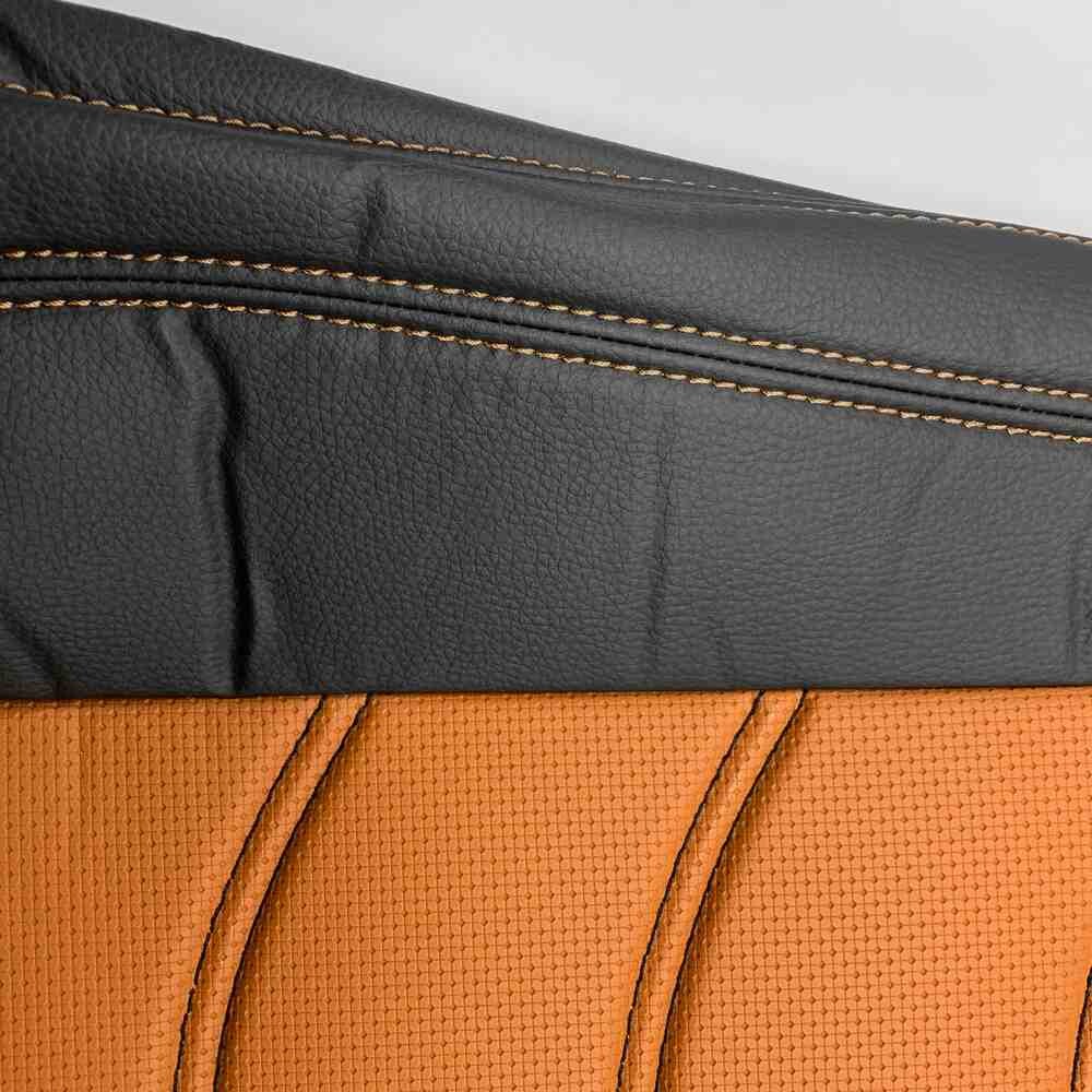 Чохол на сидіння SCANIA R,G,P (2004-2017) водій пілот - пас. пілот перфор.шкіра коричн. Чохол на сидіння SCANIA R,G,P (2004-2017) водій пілот - пас. пілот перфор.шкіра коричн.