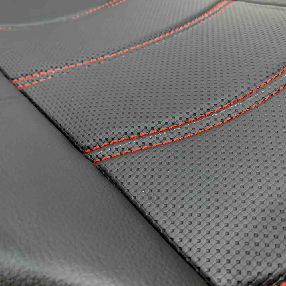 Чехол на сиденья SCANIA R,G,P (2004-2017) водит. пилот - пасс. пилот перфор.кожа черн.