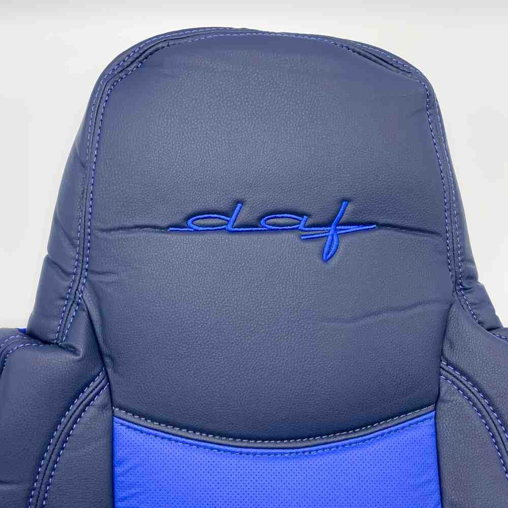 Чохол на сидіння DAF XF95 105 CF85 75 65 LF (2002-2012) перфор.шкіра син.