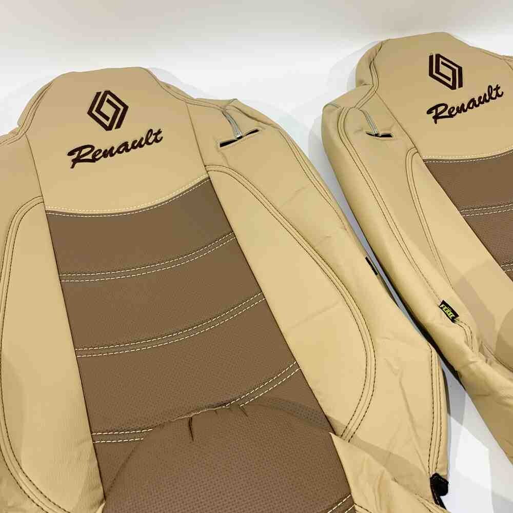 Чохол на сидіння Renault Range T/T-Series (2014-...) перфор.шкіра беж. Чохол на сидіння Renault Range T/T-Series (2014-...) перфор.шкіра беж.