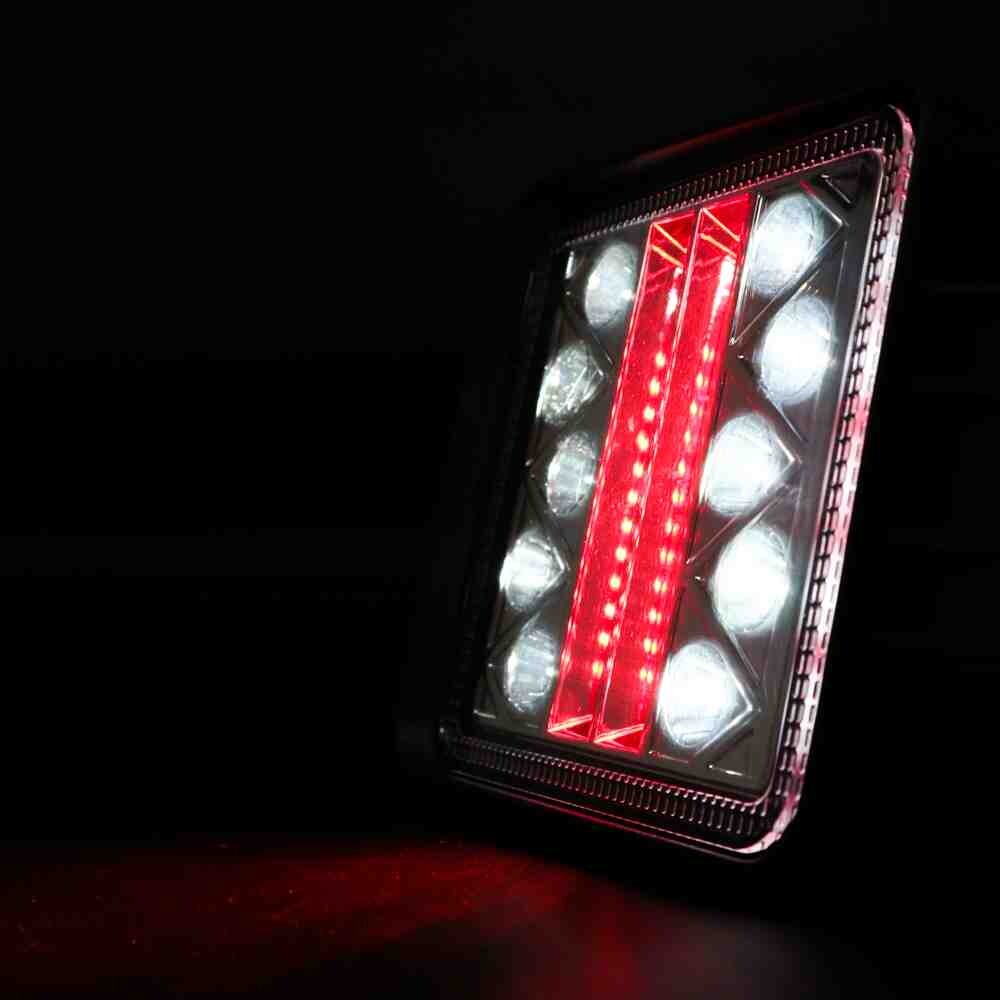Фара универсальная диодная LED квадрат. 12-24 V \DEMMON\