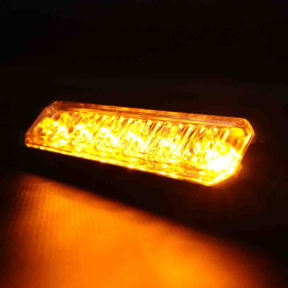 Фонарь декор  стробоскоп желтый \ LED . 12-24 V \DEMMON\(21-режим)