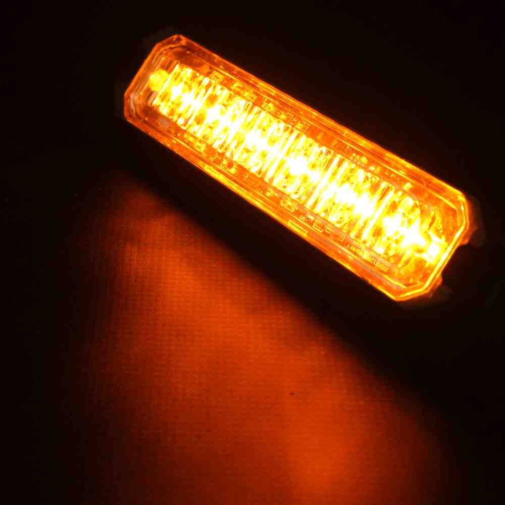 Фонарь декор  стробоскоп желтый \ LED . 12-24 V \DEMMON\(21-режим)