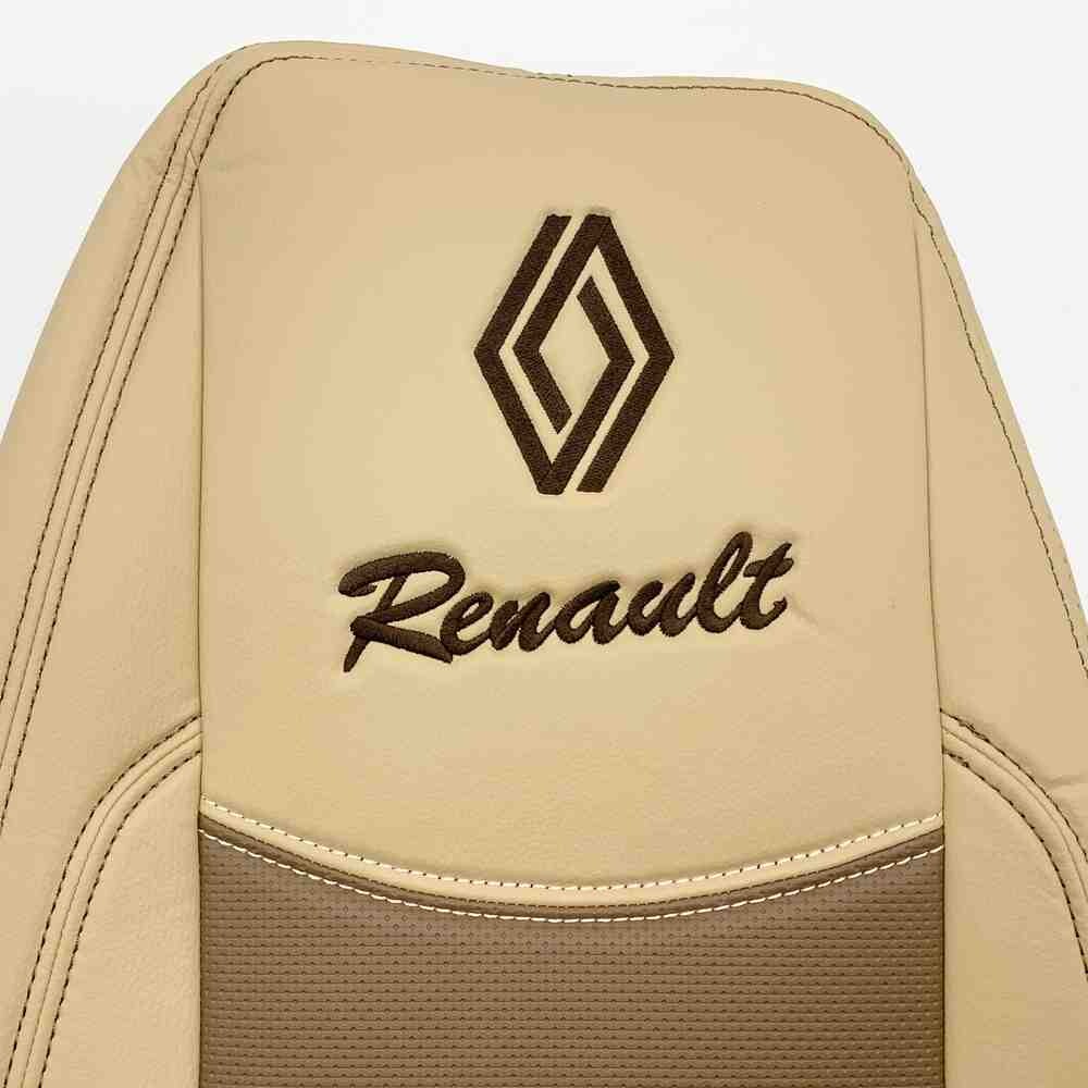 Чохол на сидіння Renault Premium (2005-2013) (пілот) перфор.шкіра беж. Чохол на сидіння Renault Premium (2005-2013) (пілот) перфор.шкіра беж.