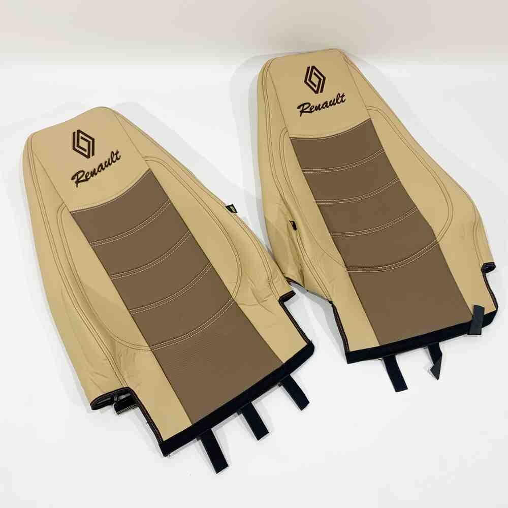Чохол на сидіння Renault Premium (2005-2013) (пілот) перфор.шкіра беж. Чохол на сидіння Renault Premium (2005-2013) (пілот) перфор.шкіра беж.