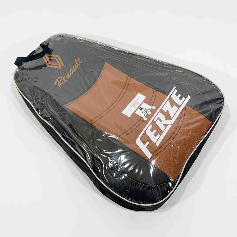 Чехол на сиденья Renault Premium (2005-2013) (пилот) перфор.кожа коричн. Чехол на сиденья Renault Premium (2005-2013) (пилот) перфор.кожа коричн.